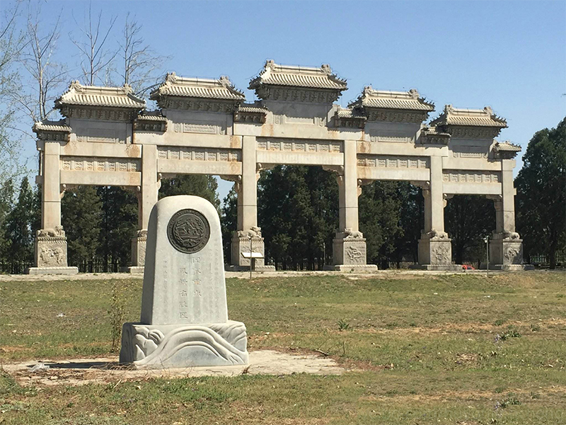 仿古五门石雕牌坊