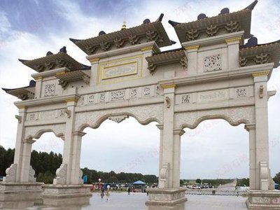 景区大型石雕牌坊